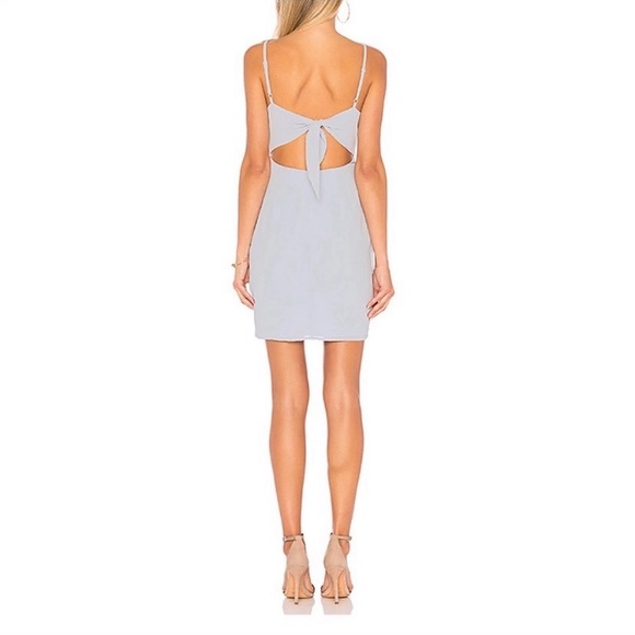 Revolve Dress, By the Way Morgan Layered Mini Dress in Blue - Picture 2 of 15